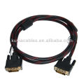 Hi-Speed ​​1.8m DVI Cable DVI 24 + 1 DVI-D macho a macho M / M Cable de vídeo